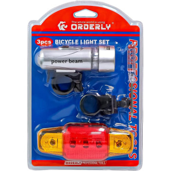 Winds Trading Orderly Super Bright Bike Light Set -3 Pieces