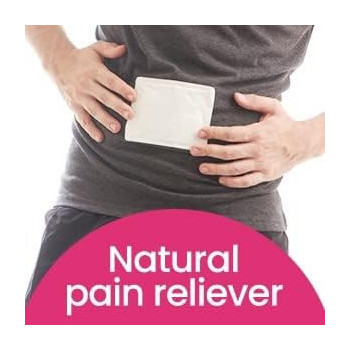 Masterplast Self Adhesive Heat Pads relieves Aches Pains Pack, White, 10x13 cm (Pack of 2)