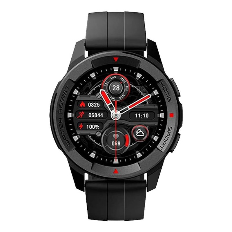 Mibro X1 Sports Smart Watch 1.3-inch Amoled HD And Lightweight Colorful Screen, 38 Sport Modes Compromise, Health Monitoring, 2-Weeks Battery Life, Waterproof - Black, Standard