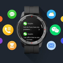 Mibro X1 Sports Smart Watch 1.3-inch Amoled HD And Lightweight Colorful Screen, 38 Sport Modes Compromise, Health Monitoring, 2-Weeks Battery Life, Waterproof - Black, Standard