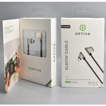 Optiva OPC23c Type C Elbow Shape Braided Cable with 2.0m Length & 2.4A output