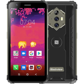 Blackview Rugged Cell Phone Unlocked, BV6600Pro Thermal Imaging Rugged Unlocked Phones, 4GB+64GB Android 11 Waterproof Unlocked Smartphone, 5.7 HD+ Cellphone