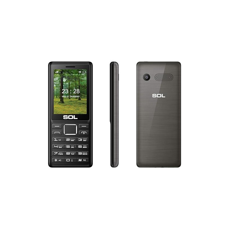 SOL CASTOR B2405, 2.4 Inches Big Screen Feature Phone, Camera and Wireless FM Radio With 2 years Replacement Warranty