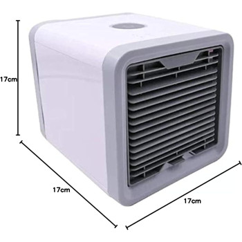 Arctic Air Personal Space Cooler,Portable Air Conditioner,Humidifier and Purifier,Desktop Cooling Fan with 3 Speeds and 7 Colors LED Night Light for Office Home Outdoor Travel