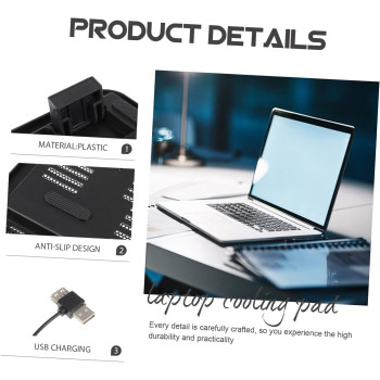 STOBOK Notebook Cooler PC Accessories Cooling Pad for Laptop Portable Computer Stand Plastic Laptop Bracket Laptop Stand for Desk Laptop Holder