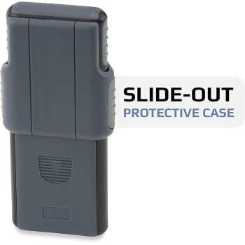 Carson PO-55 MiniBrite 5x Pocket Magnifier with Built-In LED Light and Sliding Case, Black