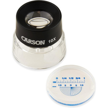 Carson Optical Carson 10x LumiLoupe Pre-Focused Stand Loupe with Reticle craft supplies