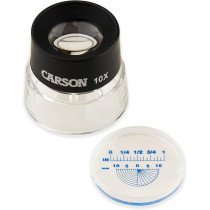 Carson Optical Carson 10x LumiLoupe Pre-Focused Stand Loupe with Reticle craft supplies