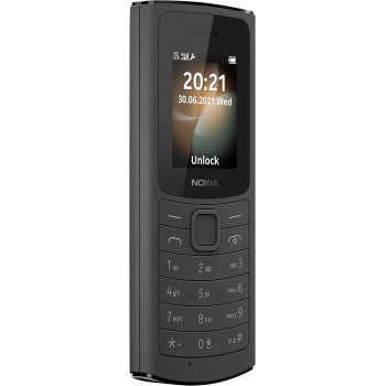 Nokia 110 4G Classic Feature Phone, Dual Sim, 1.8 Screen, Long Battery Life, 3 In 1 Speaker And Premium Finish – Black