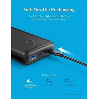Anker A1230H11 PowerCore II 10000mAh Portable Power Bank UN - Black (Pack of 1)