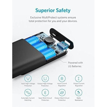 Anker A1230H11 PowerCore II 10000mAh Portable Power Bank UN - Black (Pack of 1)