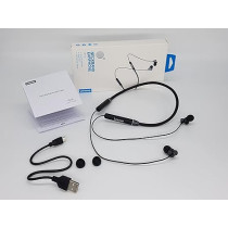 Omegatron HE05 Wireless Bluetooth in Ear Neckband Earphone with Mic (Black)