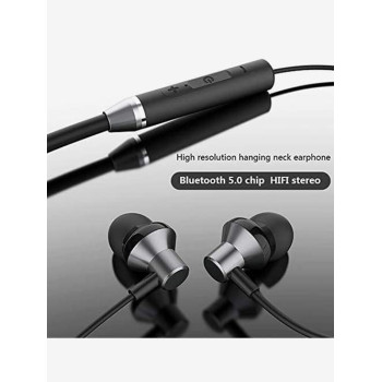 Omegatron HE05 Wireless Bluetooth in Ear Neckband Earphone with Mic (Black)