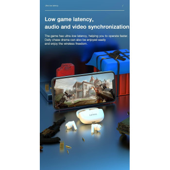 Lenovo Ht05 Blk, Wireless