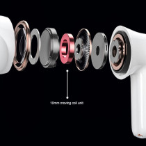 Lenovo thinkplus livepods Lp1s pro wireless earbuds 5.0 TWS HI FI stereo noise cancellation colour white