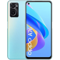 Oppo A76 Smartphone, Qualcomm Snapdragon 680, 6.56 Inch AMOLED 90Hz, 13MP And 2 MP Rear Camera, 8 MP Front camera, RAM 4GB, ROM 128GB, 5000mAh 33W Supervooc, UK Version, Blue