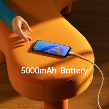 Oppo A76 Smartphone, Qualcomm Snapdragon 680, 6.56 Inch AMOLED 90Hz, 13MP And 2 MP Rear Camera, 8 MP Front camera, RAM 4GB, ROM 128GB, 5000mAh 33W Supervooc, UK Version, Blue