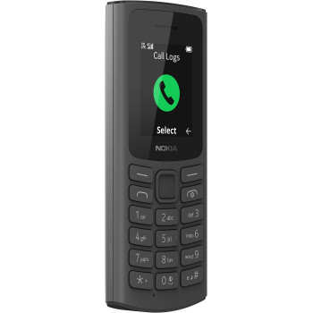 Nokia 105 4G Feature Phone With Long-Lasting Battery, Classic Quality Design, Packed Features, Classic Games, Radio, Flashlight And Plenty Of Storage Space, Dual Sim, - Black