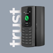 Nokia 105 4G Feature Phone With Long-Lasting Battery, Classic Quality Design, Packed Features, Classic Games, Radio, Flashlight And Plenty Of Storage Space, Dual Sim, - Black