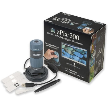 Carson MM-940 zPix 300 Zoom 86x-457x Power USB Digital Microscope with Integrated Camera and Video Capture
