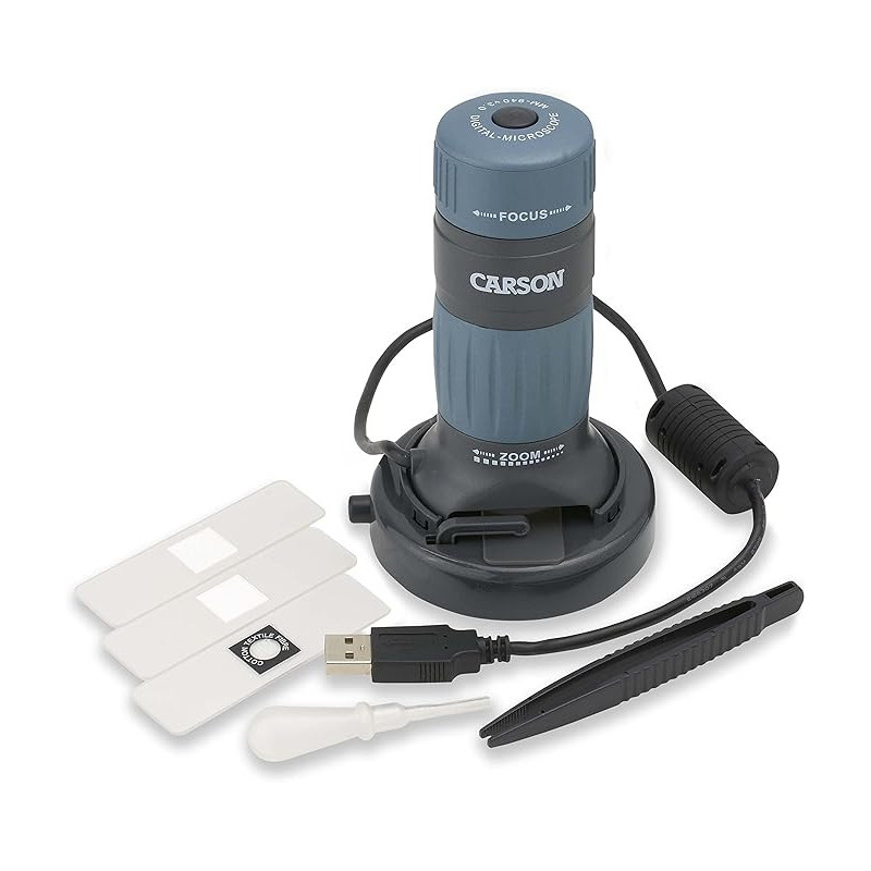 Carson MM-940 zPix 300 Zoom 86x-457x Power USB Digital Microscope with Integrated Camera and Video Capture