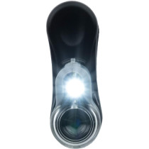 Carson MicroMini 20x LED Lighted Pocket Microscope with Built-in LED and UV Flashlight and Universal Smartphone Digiscoping Adapter Clip (MM-380)