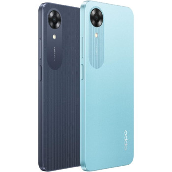 OPPO A17K Dual SIM 6.56 inches Smartphone 64GB 3GB RAM 5000mAh Long Lasting Battery Fingerprint 4G LTE Android Phone, Sky Blue, CPH2471, A17k