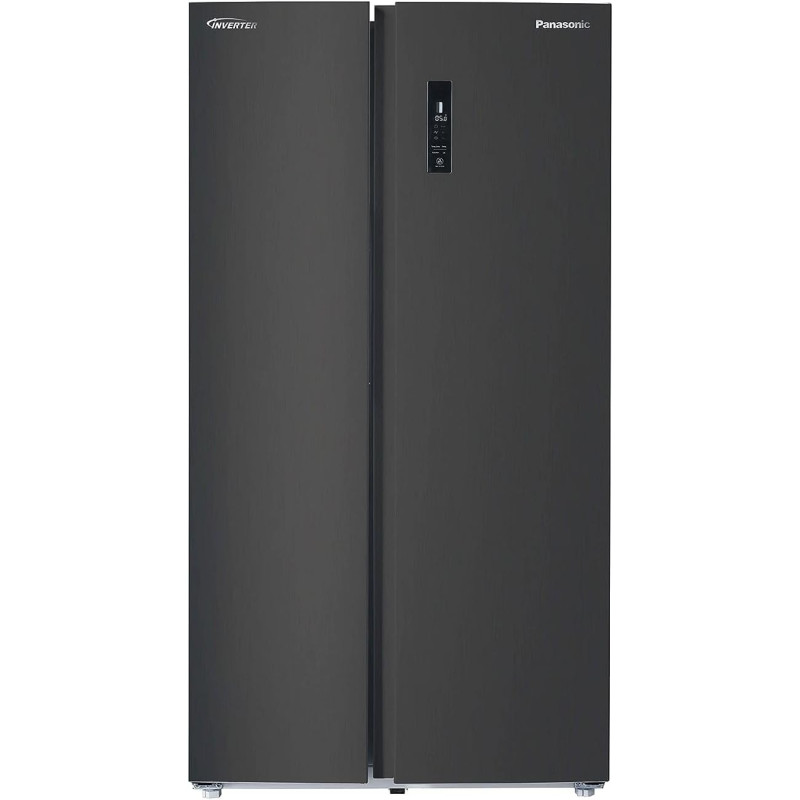 Panasonic 734 Litres Side By Side Refrigerator, Inverter, Surround Cooling, Matte Black - NR-BS734MS, 10 Year Compressor Warranty