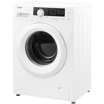Hitachi 7Kg Front Load Washing Machine, 1200 Rpm, 16 Programs, Fully Automatic Washer, Led Multifunctional Display, Tangle-Free, Auto Power Off, Baby Care And Rapid 15 Program, White, Bd70Ge3Cgxwh, 1 Year Warranty