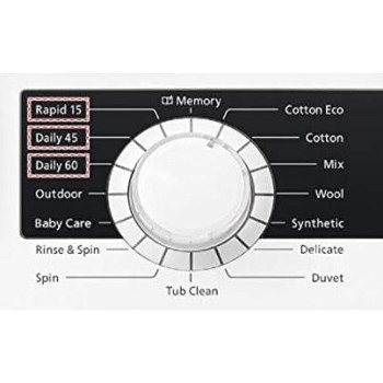 Hitachi 7Kg Front Load Washing Machine, 1200 Rpm, 16 Programs, Fully Automatic Washer, Led Multifunctional Display, Tangle-Free, Auto Power Off, Baby Care And Rapid 15 Program, White, Bd70Ge3Cgxwh, 1 Year Warranty