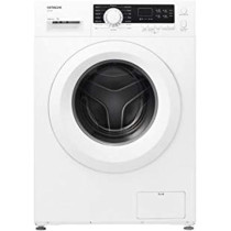 Hitachi 7Kg Front Load Washing Machine, 1200 Rpm, 16 Programs, Fully Automatic Washer, Led Multifunctional Display, Tangle-Free, Auto Power Off, Baby Care And Rapid 15 Program, White, Bd70Ge3Cgxwh, 1 Year Warranty