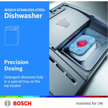 Bosch Standing Dishwasher, 12 Place Settings Dishwashers, German Engineering Bosch Dishwasher, Dishwasher Machine Sms50D08Gc, 1 Year Warranty