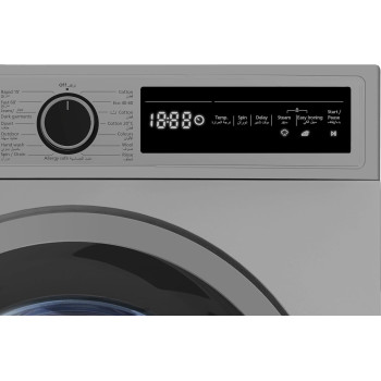 Vestel 10Kg, 62 Lt Volume Front Load Washing Machine, Quick Wash, 15 Programmers, Energy Saving,1200 Rpm,Dark Silver Color, Model - Wb1012T2Tdss - 1 Years Full Warranty, 5 Year Motor Warranty