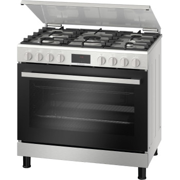 Bosch Free Standing Cooker, Gas Cooker 90Cm, 147L, Gas Range Cooker, German Engineering Cooking Range HGW3ASQ50M, 1 Year Warranty