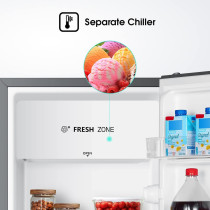Hisense Single Door Refrigerator 122 Liter RR122D4ASU Silver Compressor Warranty For 10 Years