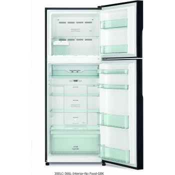 Hitachi 505L Gross 2 Doors Top Mount Refrigerator Rvx505Puk9Kpsv, 10 Year Warranty On Inverter Compressor, No Frost Double Door Fridge, Dual Fan Cooling, Led Light, Twist Ice Tray, Platinum Silver
