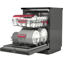 Toshiba Dishwasher 15 Place Settings, 3 Layer Basket, Origin Inverter, 8 Programmes, 4 Functions, DW-15F3ME(BS) - 1 Year Warranty
