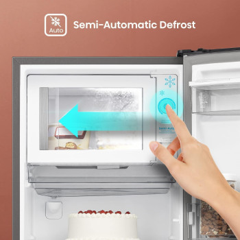 Hisense 233 Liter Refrigerator, Single Door Compact Silver, With Water Dispenser, Model Rr233N4Wsu -1 Years Full And 5 Years Compressor Warranty.