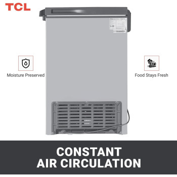 TCL 188Litre Chest Freezer Mechanical Control-Silver, 1 Year Warranty