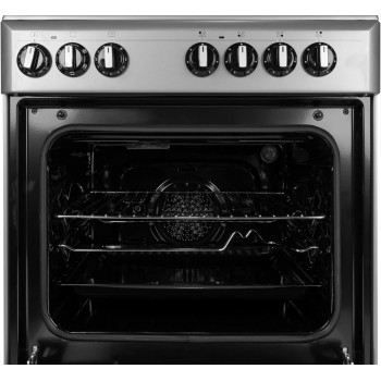 Wolf Power Freestanding 60X60 Cm Ceramic Cooker, 4 Cooking Zones, 65 Litres Electric Oven With Turbo Fan, Stainless Steel, Wcr6060Cermf, 1 Year Warranty"Min 1 Year Manufacturer Warranty"