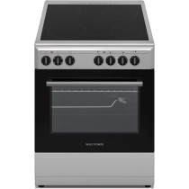Wolf Power Freestanding 60X60 Cm Ceramic Cooker, 4 Cooking Zones, 65 Litres Electric Oven With Turbo Fan, Stainless Steel, Wcr6060Cermf, 1 Year Warranty"Min 1 Year Manufacturer Warranty"