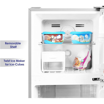 Super General 360 Litres Gross Compact Double Door Refrigerator-Freezer, No-Frost, Led-Light, Inox, SGR-360I, 1 Year Warranty