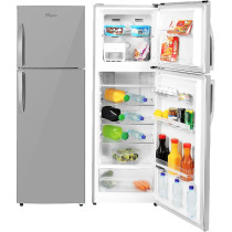 Super General 360 Litres Gross Compact Double Door Refrigerator-Freezer, No-Frost, Led-Light, Inox, SGR-360I, 1 Year Warranty