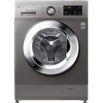 LG 9 Kg Washing Machine, Inverter Direct Drive Motor, 6 Motion, 1400 Rpm, Steam Function, Stainless Steel Drum, Platinum Silver Color - F4J3Vyg5P, 1 Year Warranty