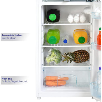 Super General 175 Litres Gross Compact Double Door Refrigerator-Freezer, Reversible Door, Tropical Compressor, White, Sgr-175-H, 48 X 53 X 115 Cm, 1 Year Warranty