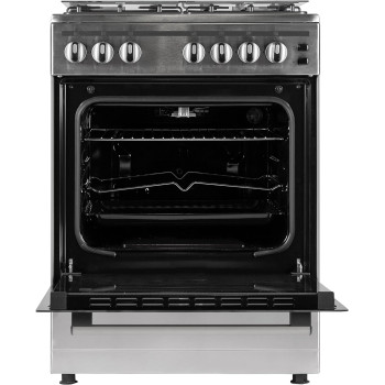 Terim TERGC6064ST, 60 Cm Gas Cooking Range, 4 Gas Burners With Semicast Iron Pan Support, Stainless Steel, Made In Turkey, Min 1 Year Manufacturer Warranty