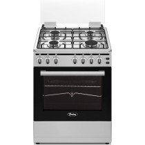 Terim TERGC6064ST, 60 Cm Gas Cooking Range, 4 Gas Burners With Semicast Iron Pan Support, Stainless Steel, Made In Turkey, Min 1 Year Manufacturer Warranty