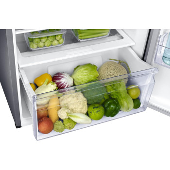 Samsung Tmf Refrigerator, Twin Cooling Plus, Tempered Glass Shelves, Dit Silver Finish, 384 Litres, 20 Year Warranty On Digital Inverter Compressor