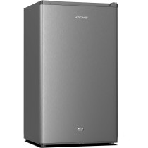 Krome 120L Single Door Refrigerator, Energy Class E F, Ideal For Small Spaces, Reversible Door, Mini Fridge Suitable For Kitchen, Bedroom, Office And Bar, Inox Silver, KR-RDC120H, 1 Year Warranty