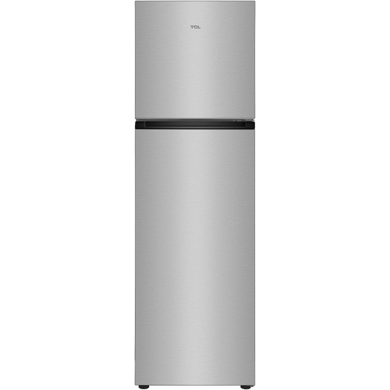 TCL 370 Litre Double Door Refrigerator, No Frost, Freeze, Humidity Crisper Control, Holiday Function, Led Light, Inox Finish, P370TMN, 1 Year Warranty